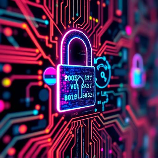 Ilustración de encriptación de datos